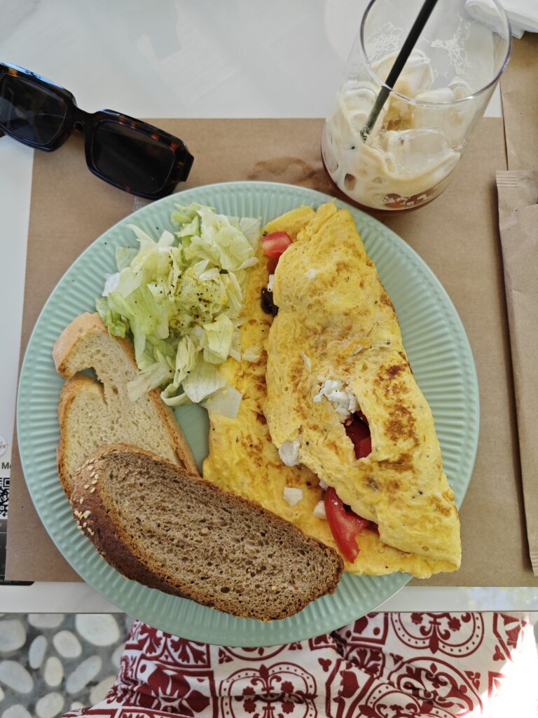 omlette con feta de secret garden