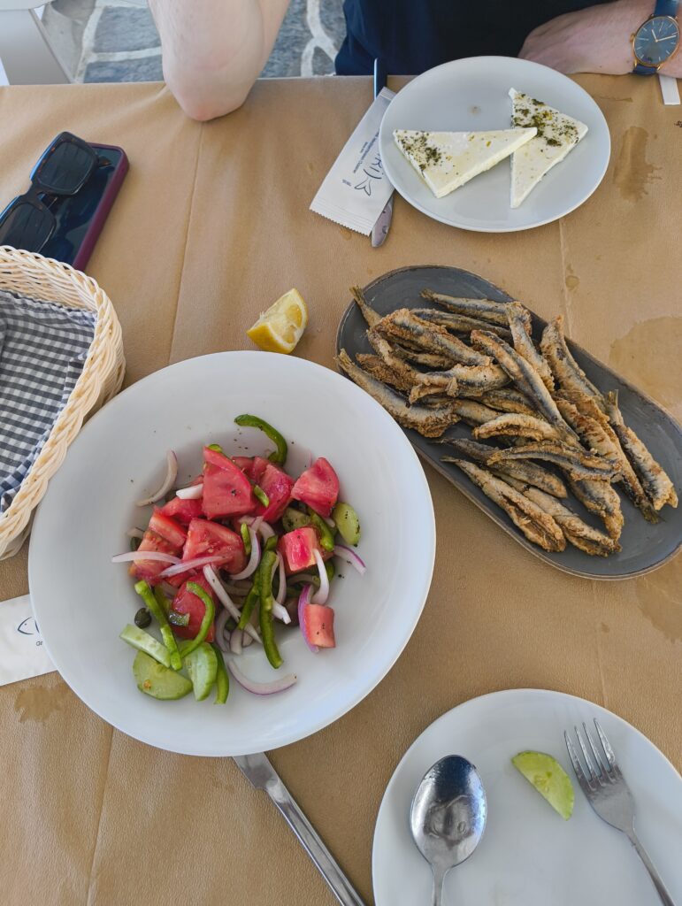 comida en Aliki Paros