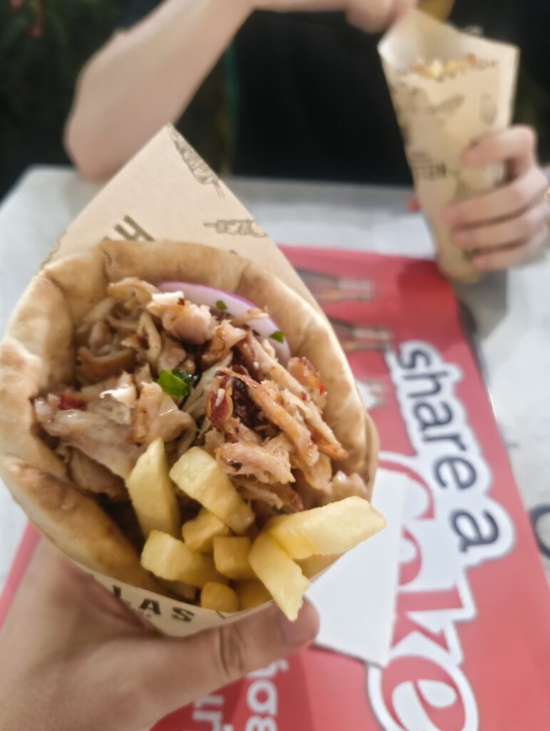 gyros de pollo en Hellas